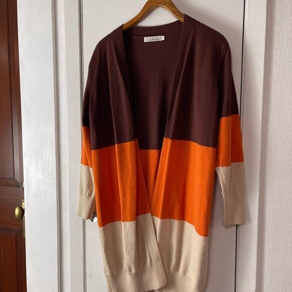 Open cardigan color block by cutekolve - Picture 5 of 7